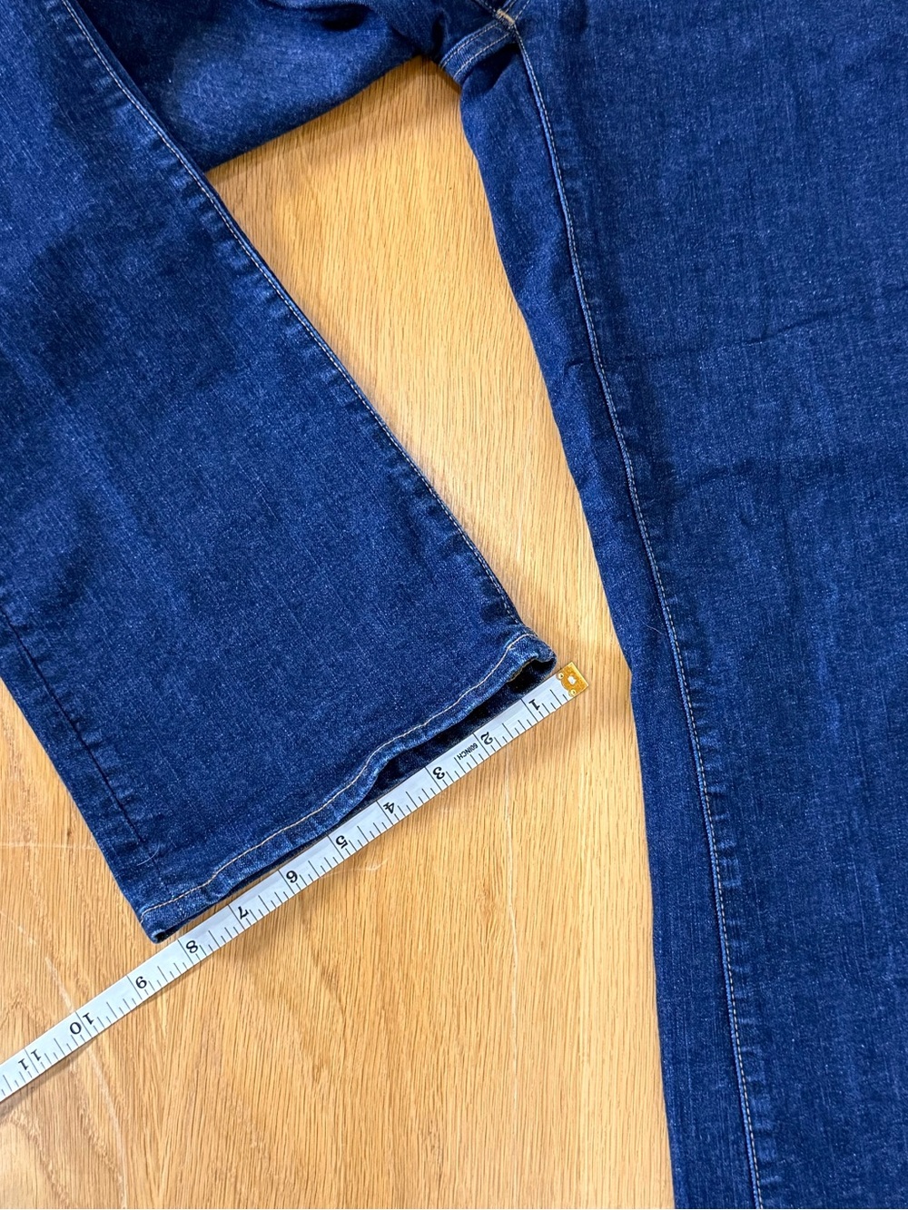 Madewell Cali Demi-Boot Jeans Dark Wash High Rise Flare Stretch Denim size 28 - Picture 4 of 12